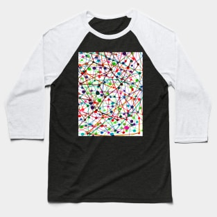 Abstract New York City Subway Station Map Baseball T-Shirt